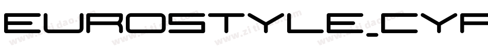 EUROSTYLE_CYR Bold字体转换
